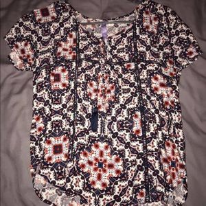 Francesca’s short-sleeve blouse
